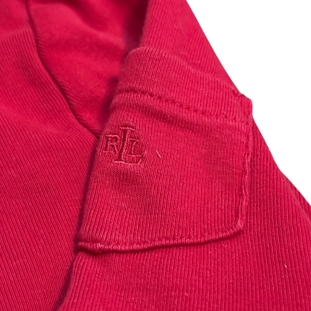 Lauren Ralph Lauren Red Long Sleeve Top‎ XL | Classic Cotton Essential - Picture 5 of 9
